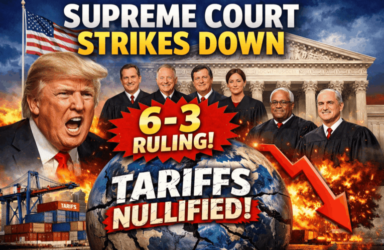U.S. Supreme Court Nullifies Trump’s Emergency-Based Global Tariffs in Landmark 6–3 Decision