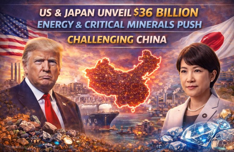 US–Japan Launch $36 Billion Energy and Minerals Push to Strengthen Strategic Supply Chains
