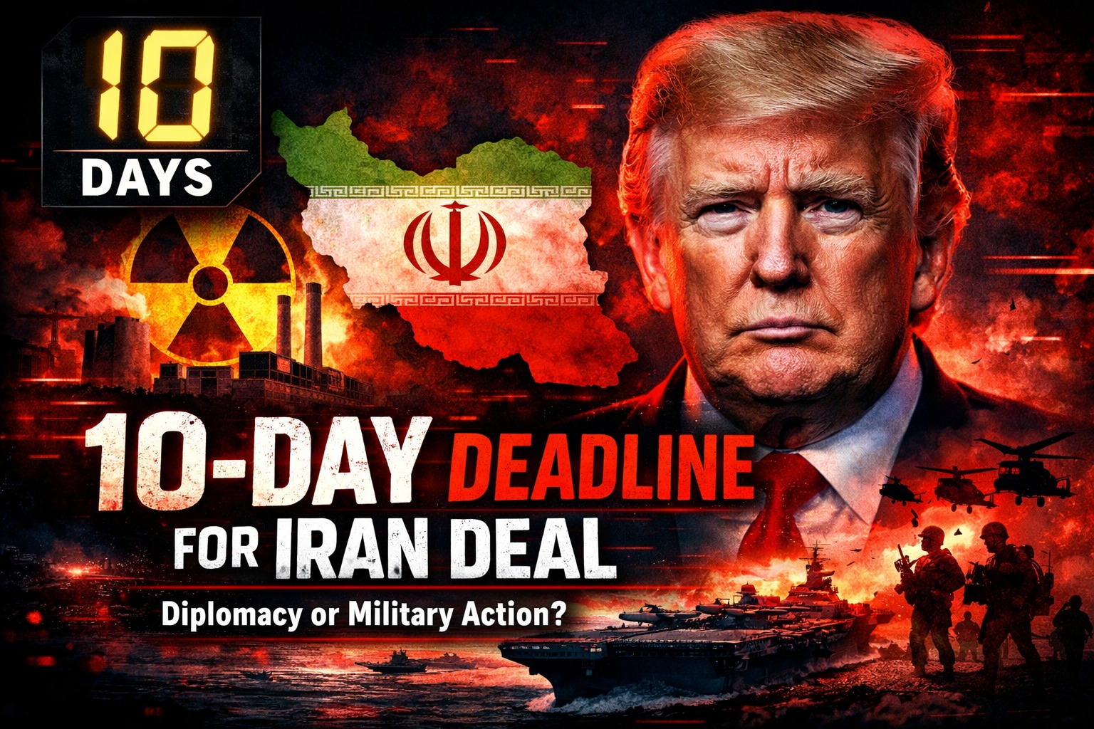 Trump Sets 10-Day Window for Iran Nuclear Deal as U.S. Expands Military Presence in Middle East