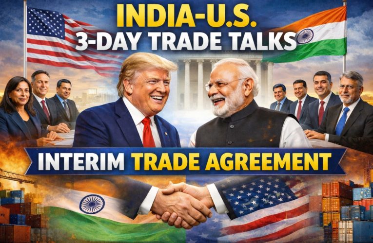 India and U.S. Officials to Hold Three-Day Talks to Finalize Interim Trade Agreement