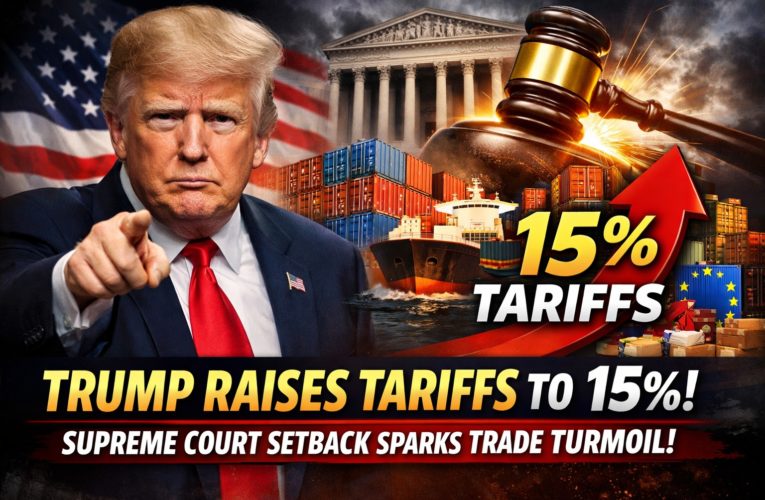 Trump Escalates Global Tariffs to 15% After Supreme Court Setback, Triggering Fresh Trade Uncertainty
