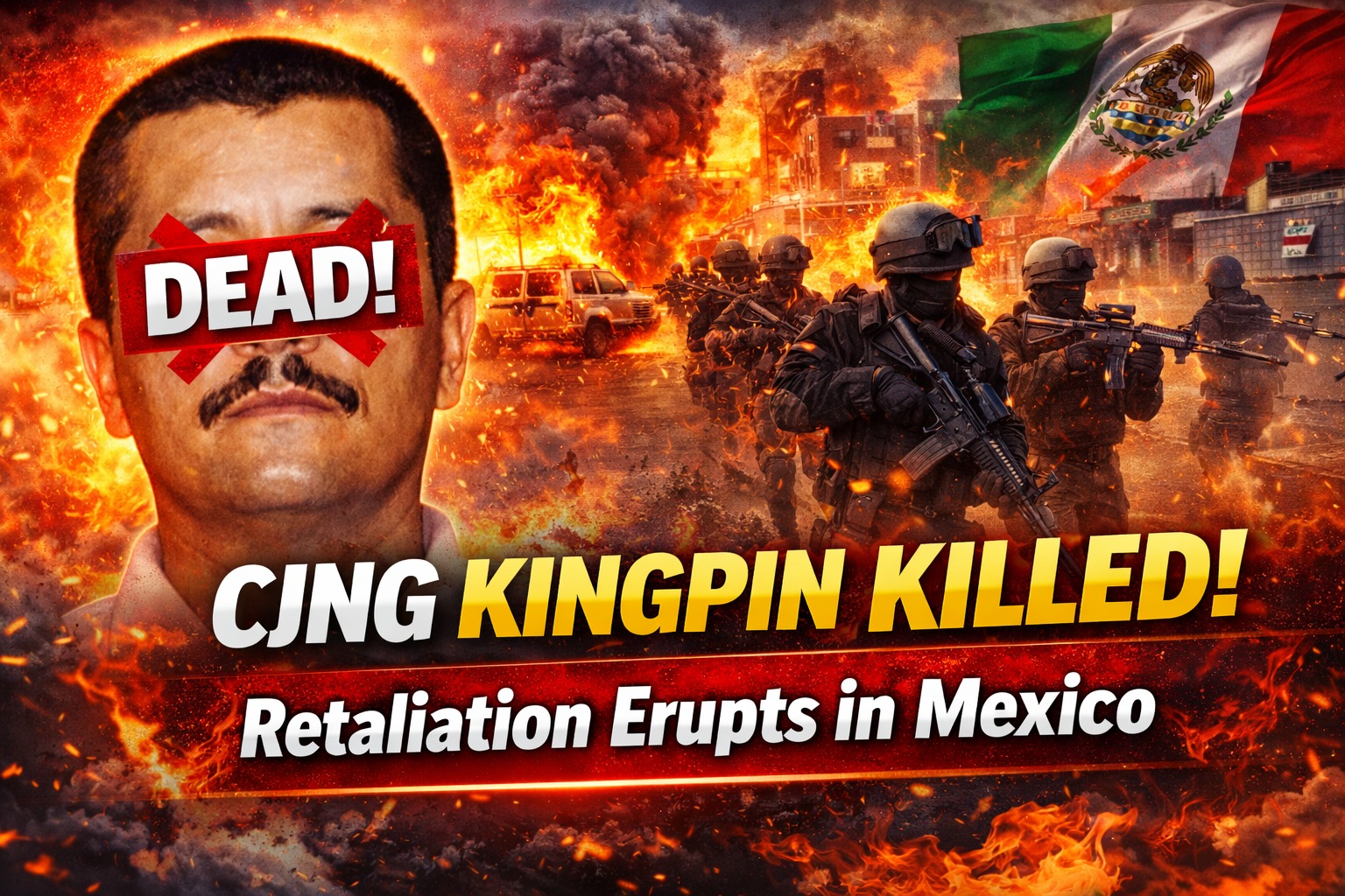 Mexican Forces Kill CJNG Chief ‘El Mencho’ in Jalisco Operation; Retaliatory Violence Erupts Across Western Mexico