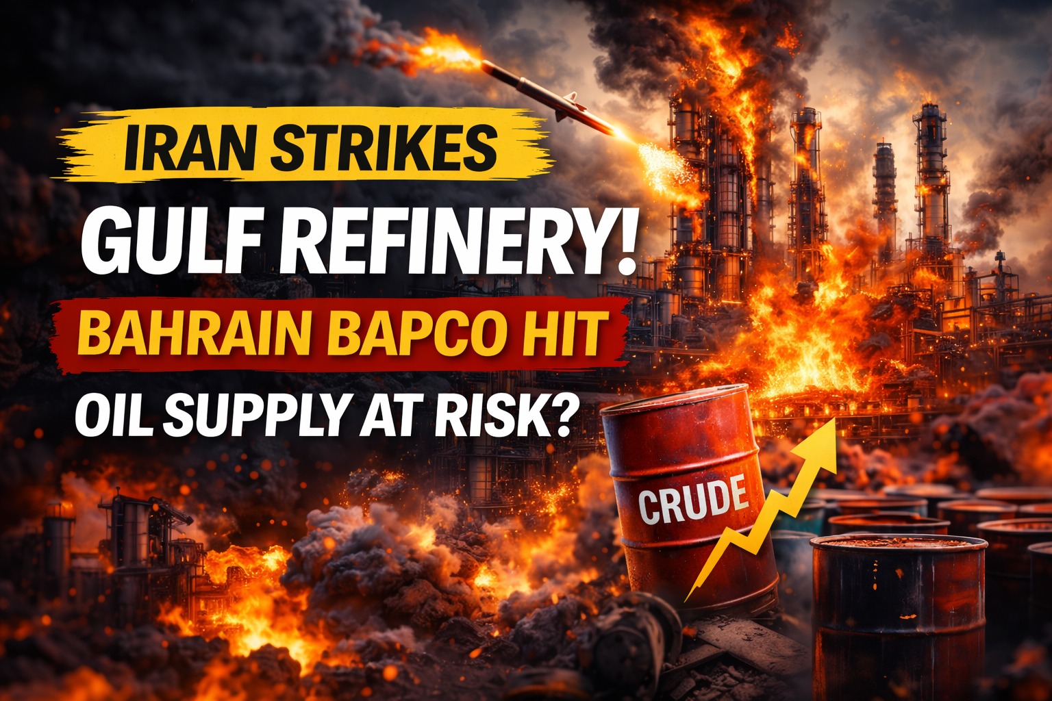 Bahrain’s BAPCO Refinery Hit in Iran Strike