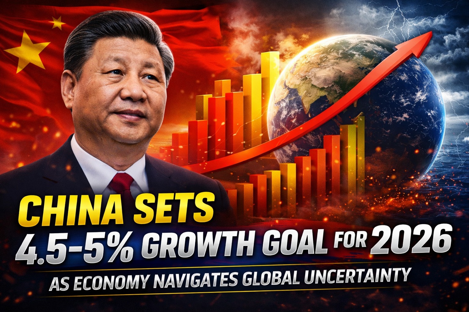 China Sets 4.5–5% Growth Goal for 2026