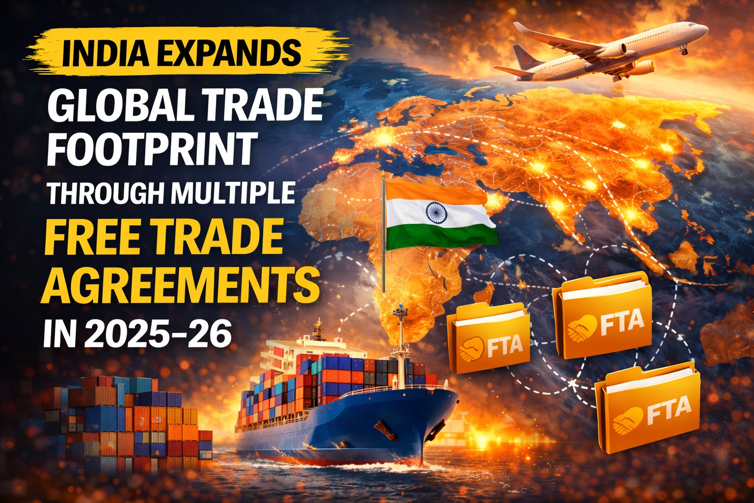 India Expands Global Trade Footprint Through Multiple Free Trade Agreements in 2025–26