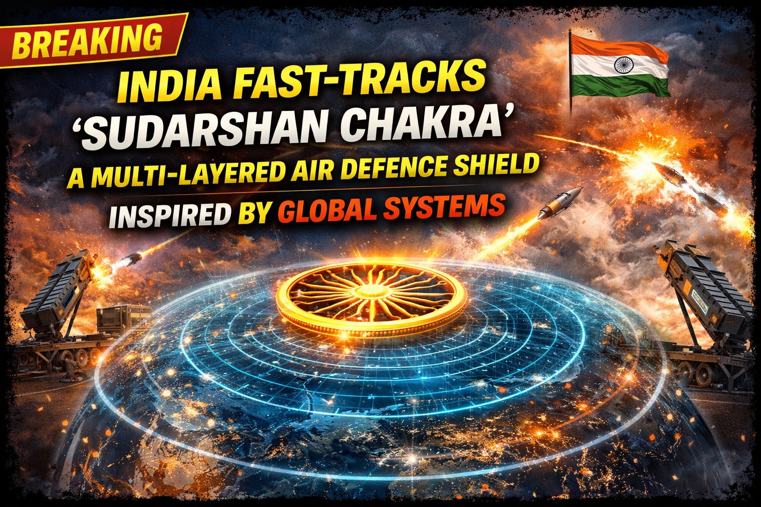India Fast-Tracks ‘Sudarshan Chakra’ A Multi-Layered Air Defence Shield Inspired by Global Systems