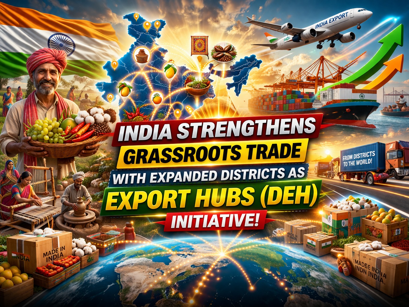 India Strengthens Grassroots Trade with Expanded Districts as Export Hubs (DEH) Initiative