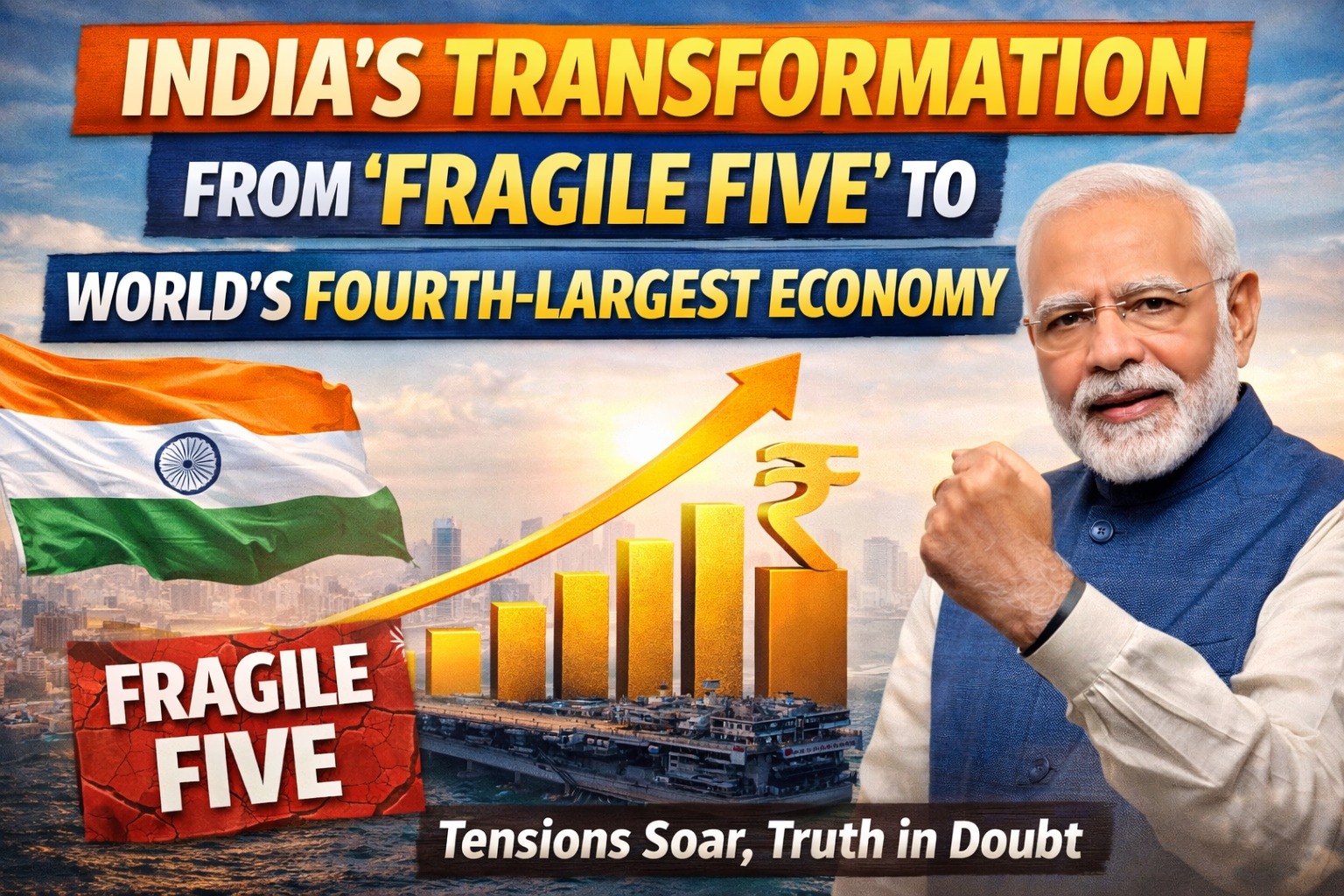 India’s Transformation from ‘Fragile Five’ to World’s Fourth-Largest Economy