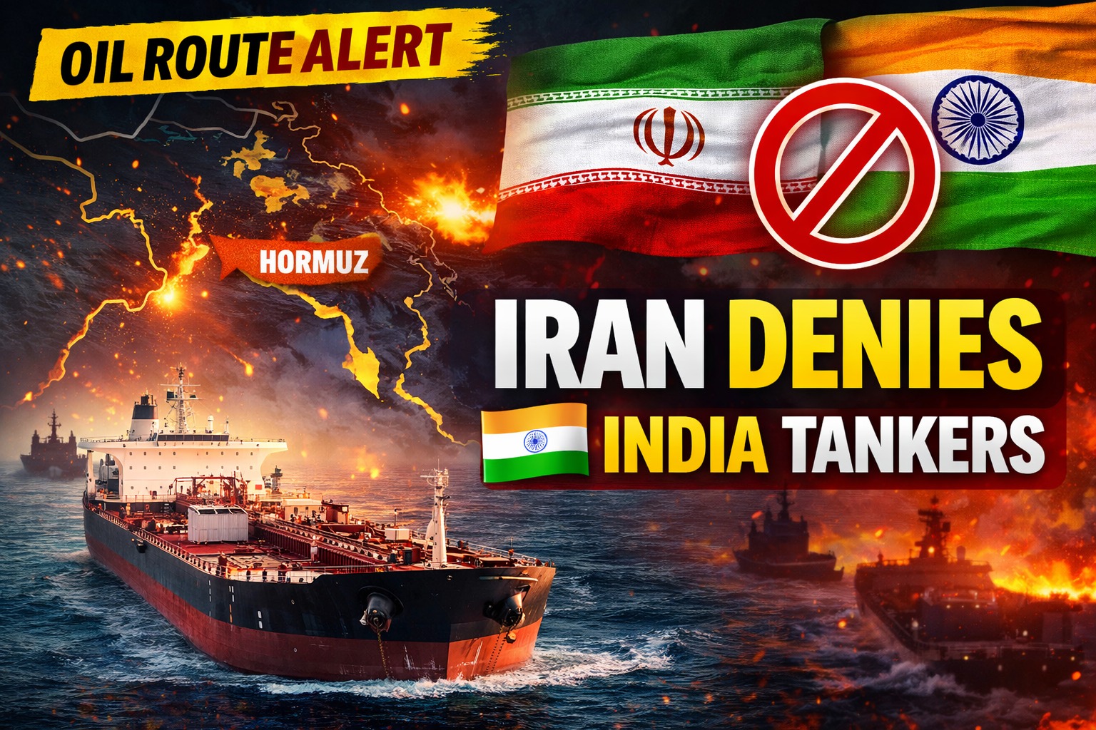 Iran Denies Allowing India-Flagged Tankers Through Strait of Hormuz Amid Rising Shipping Tensions