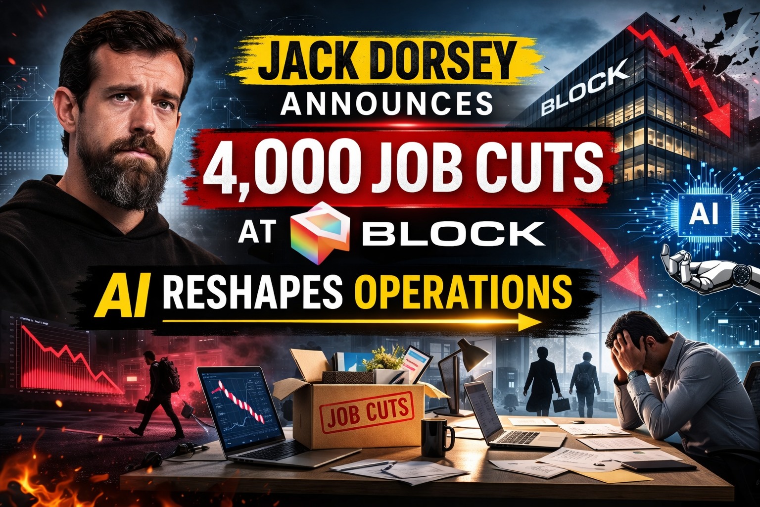 Jack Dorsey Announces 4,000 Job Cuts at Block as AI Reshapes Operations