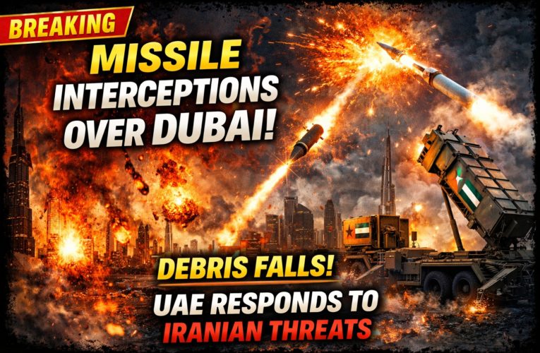 Missile Interceptions Over Dubai: Debris Falls as UAE Air Defences Respond to Iranian Threats