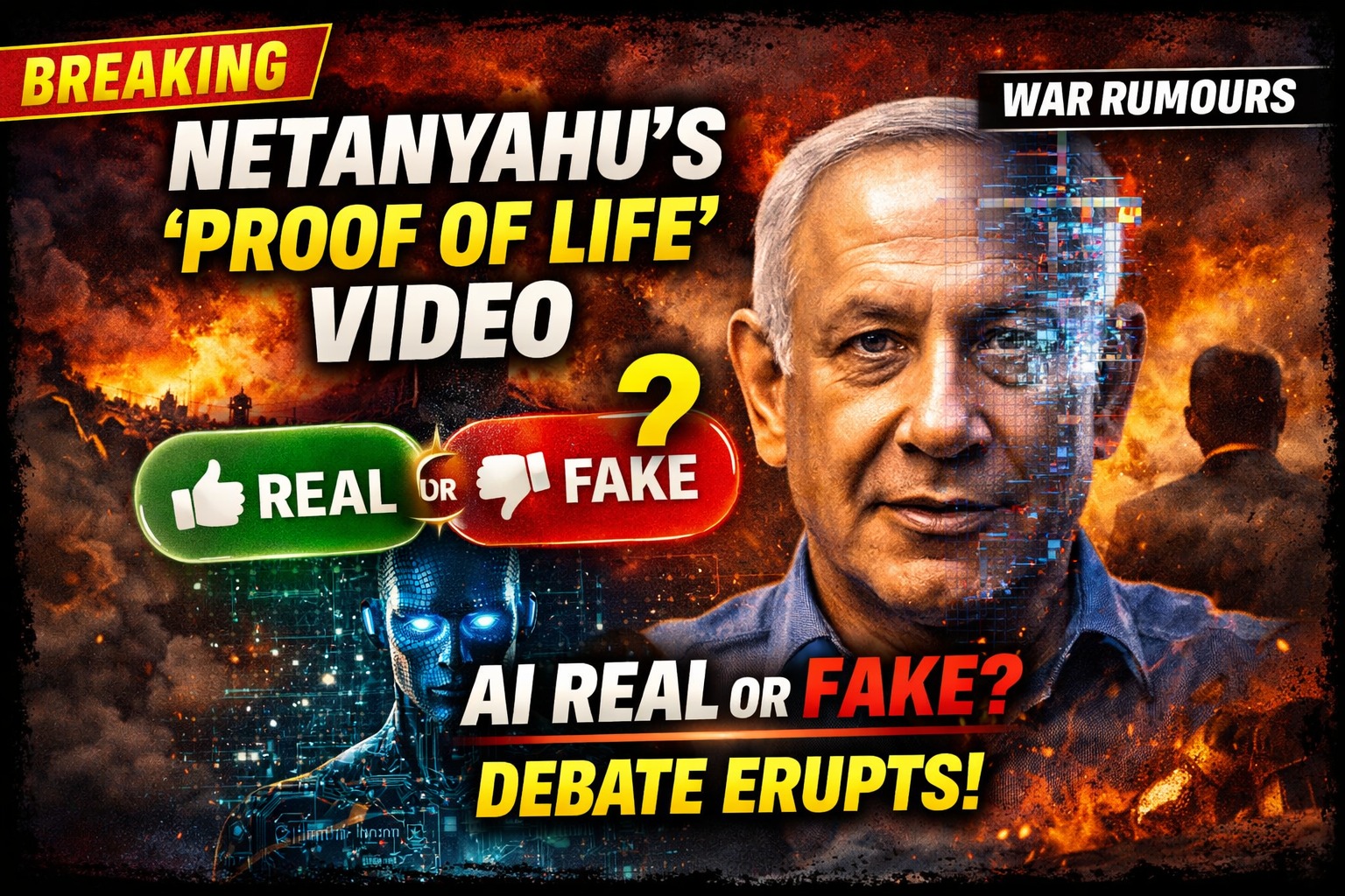Netanyahu’s “Proof of Life” Video Sparks AI Debate Amid Ongoing War Rumours