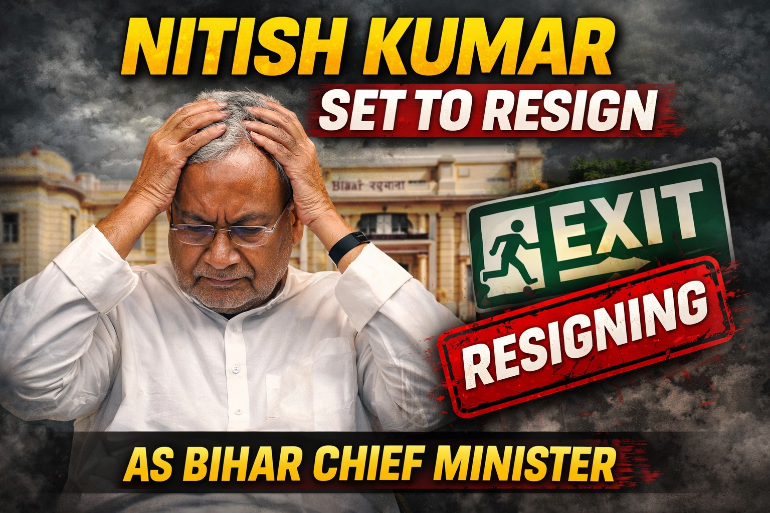 Nitish Kumar Set to Resign as Bihar Chief Minister