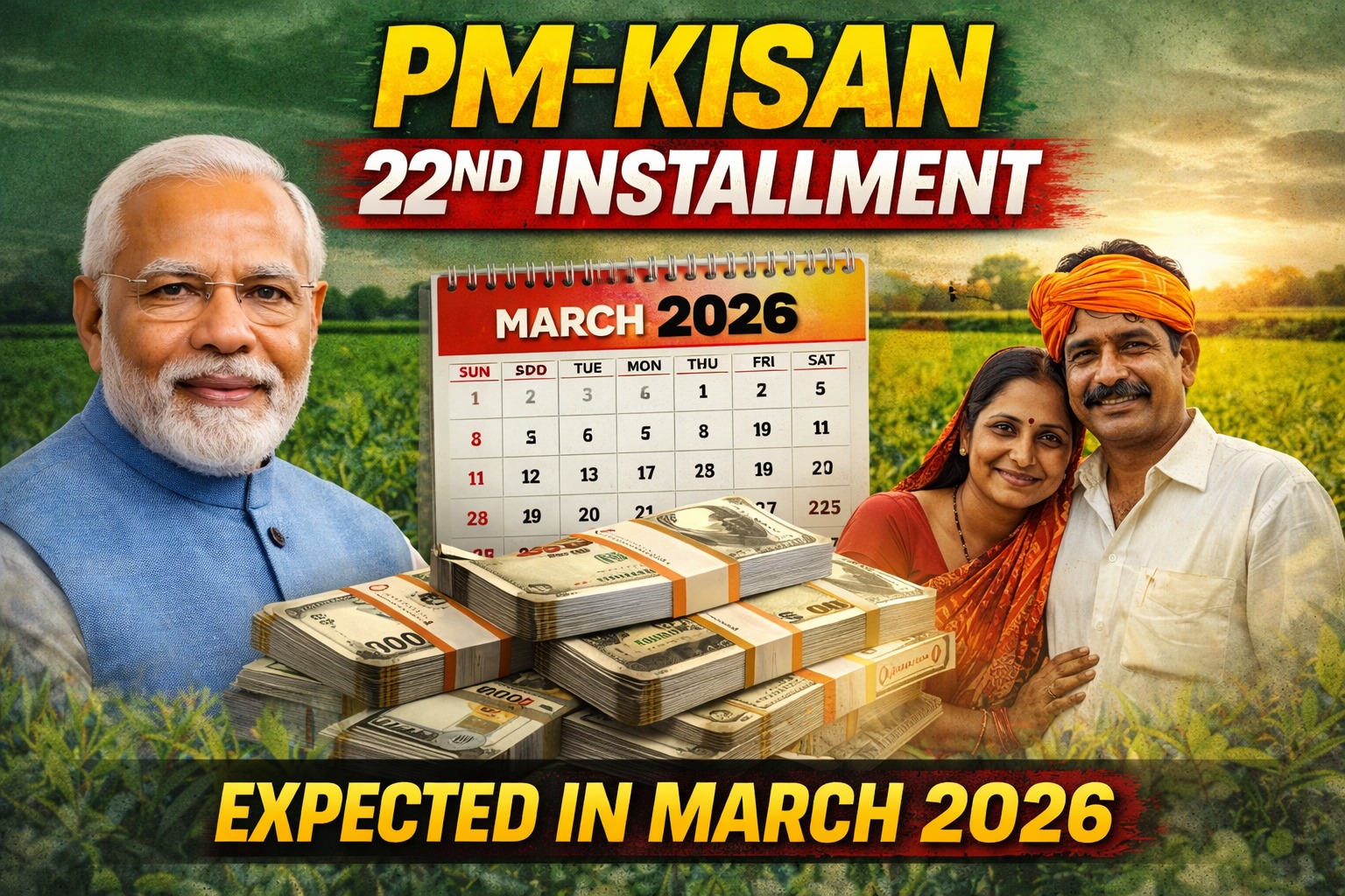 PM-Kisan 22nd Installment Expected in March 2026