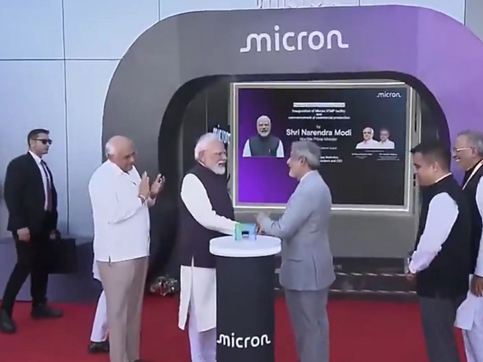 PM Narendra Modi Launches Micron Semiconductor ATMP Facility
