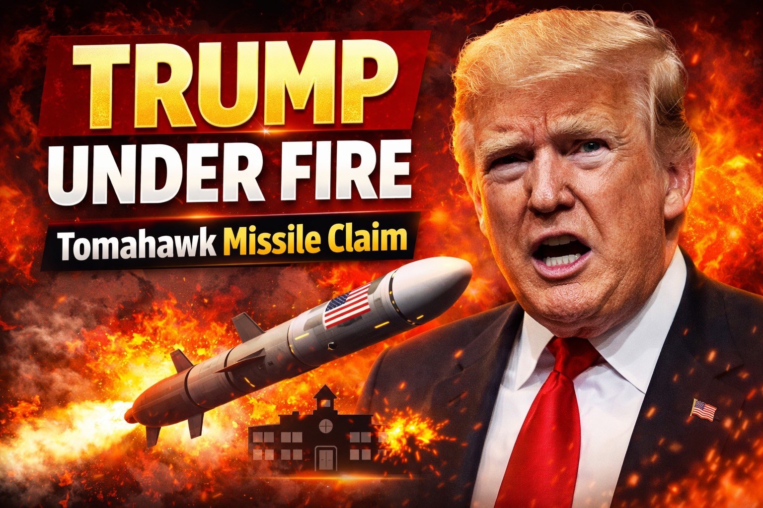 Trump Faces Questions Over Claim Iran Could Have Used Tomahawk Missile in Minab School Strike