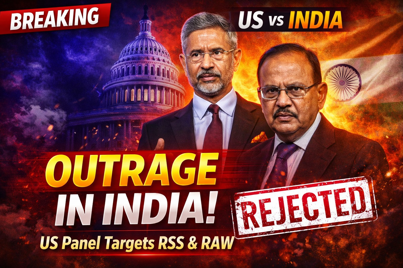 US Panel Recommends Action Against RSS and RAW, India Rejects Report as Biased and Misleading