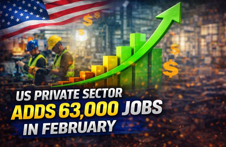 US Private Sector Adds 63,000 Jobs in February, Indicating Gradual Labour Market Improvement