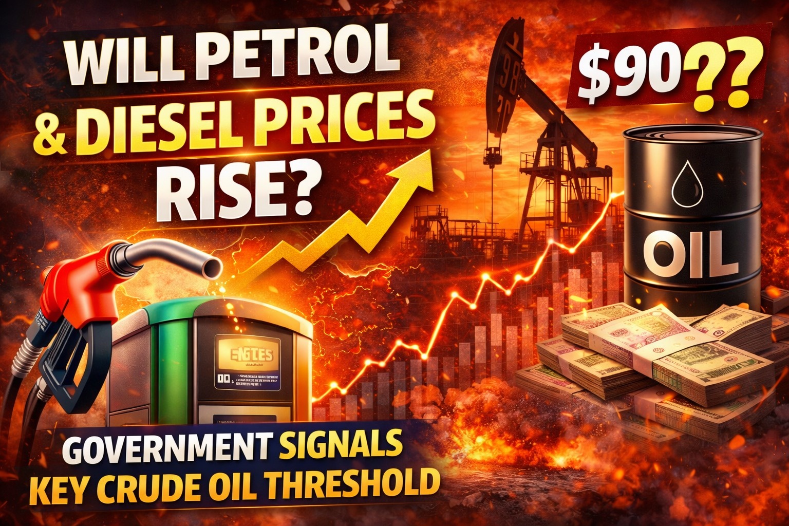 Will Petrol and Diesel Prices Rise in India? Government Signals Key Crude Oil Threshold