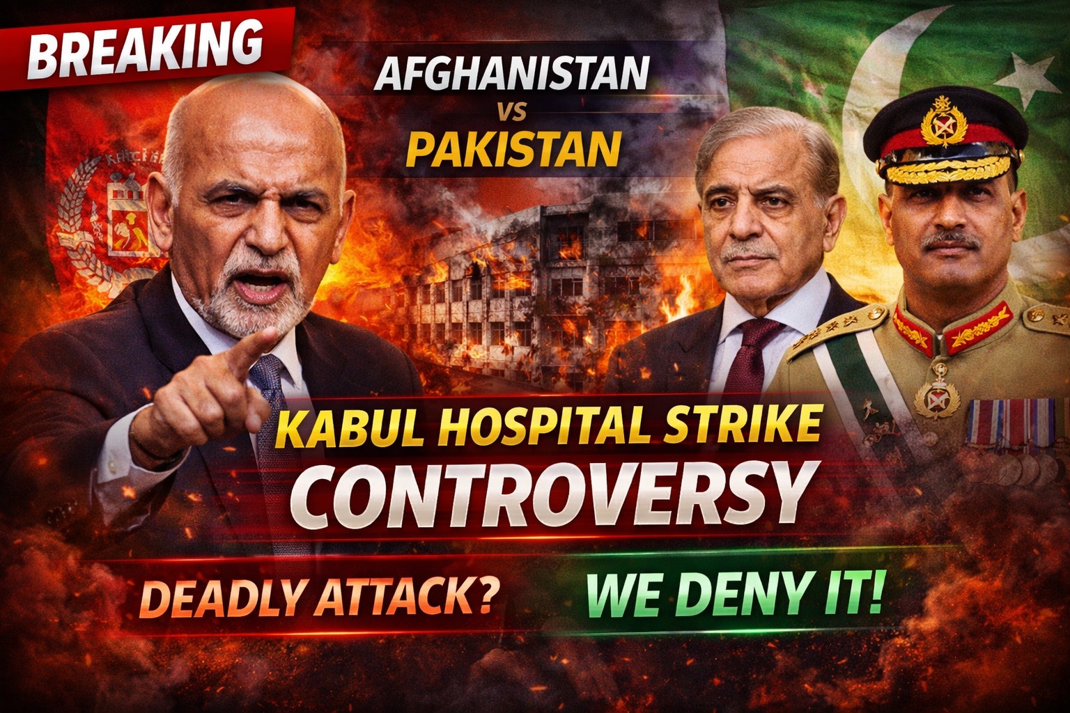 Kabul Strike Controversy: Afghanistan Accuses Pakistan of Deadly Hospital Attack, Islamabad Denies Claims