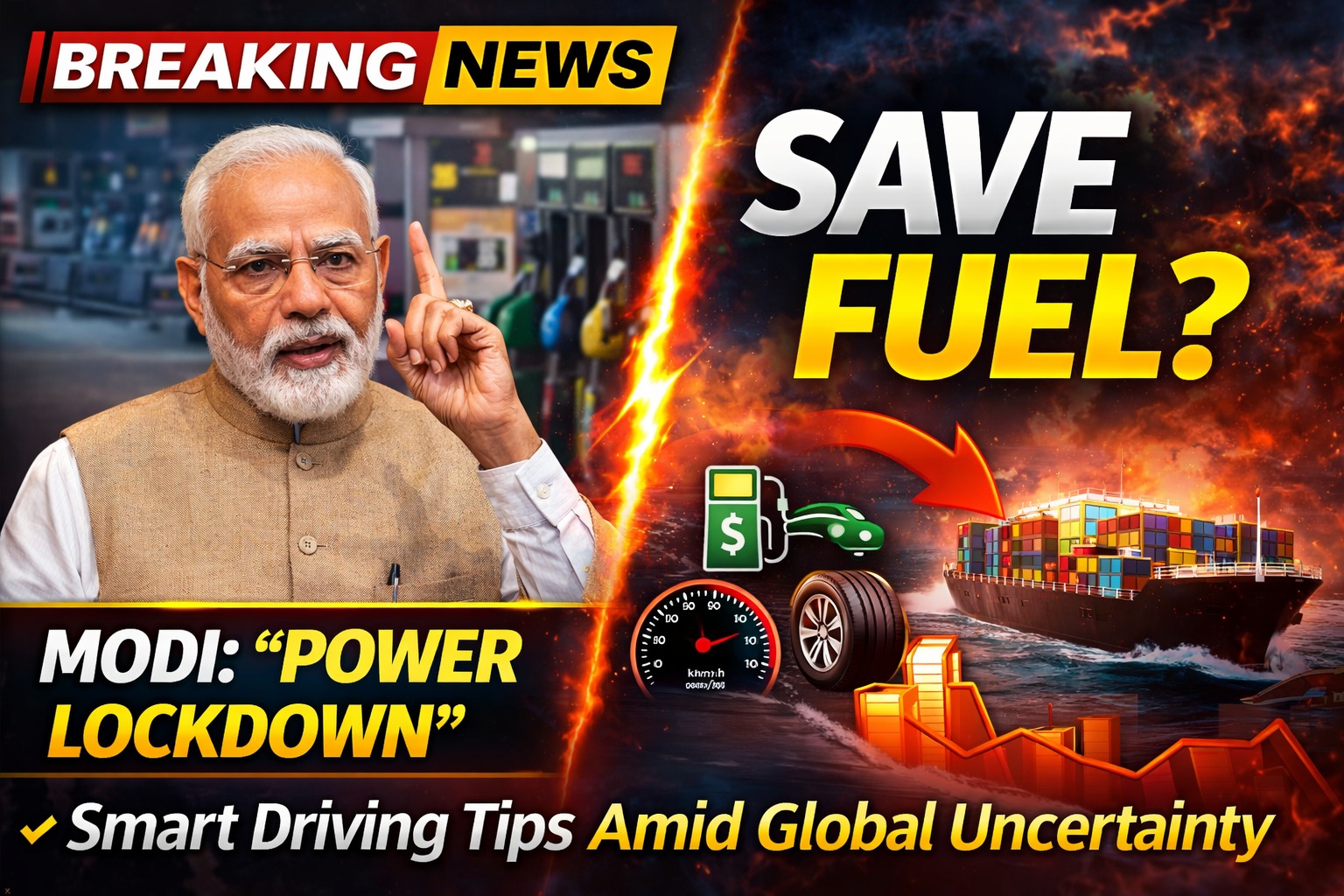 Power Lockdown Debate: PM Narendra Modi’s Remark Sparks Discussion, Smart Driving Tips to Save Fuel