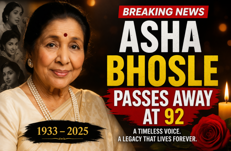 Asha Bhosle Death: Legendary Singer Passes Away at 92, Leaving a Timeless Musical Legacy