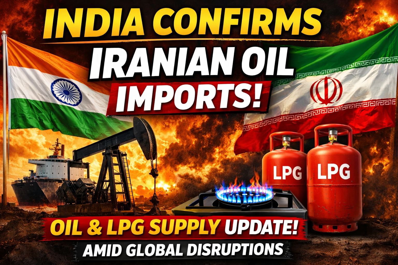 India Confirms Iranian Crude Imports: Govt Clears Air on Oil & LPG Supply Amid Global Disruptions