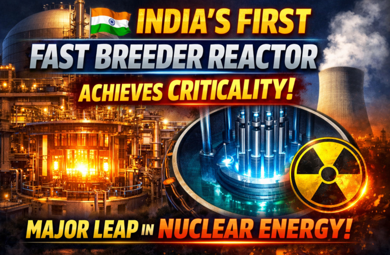 India’s First Prototype Fast Breeder Reactor Achieves Criticality: A Major Leap in Nuclear Energy