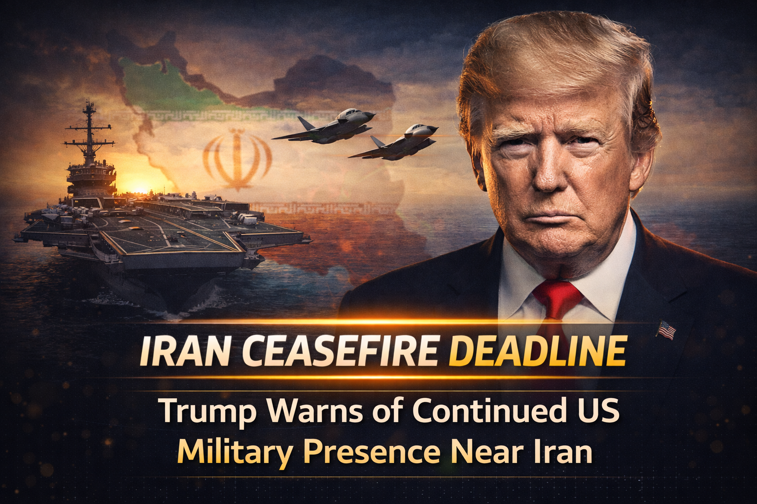 Iran Ceasefire Deadline: Trump Warns of Continued US Military Presence Near Iran