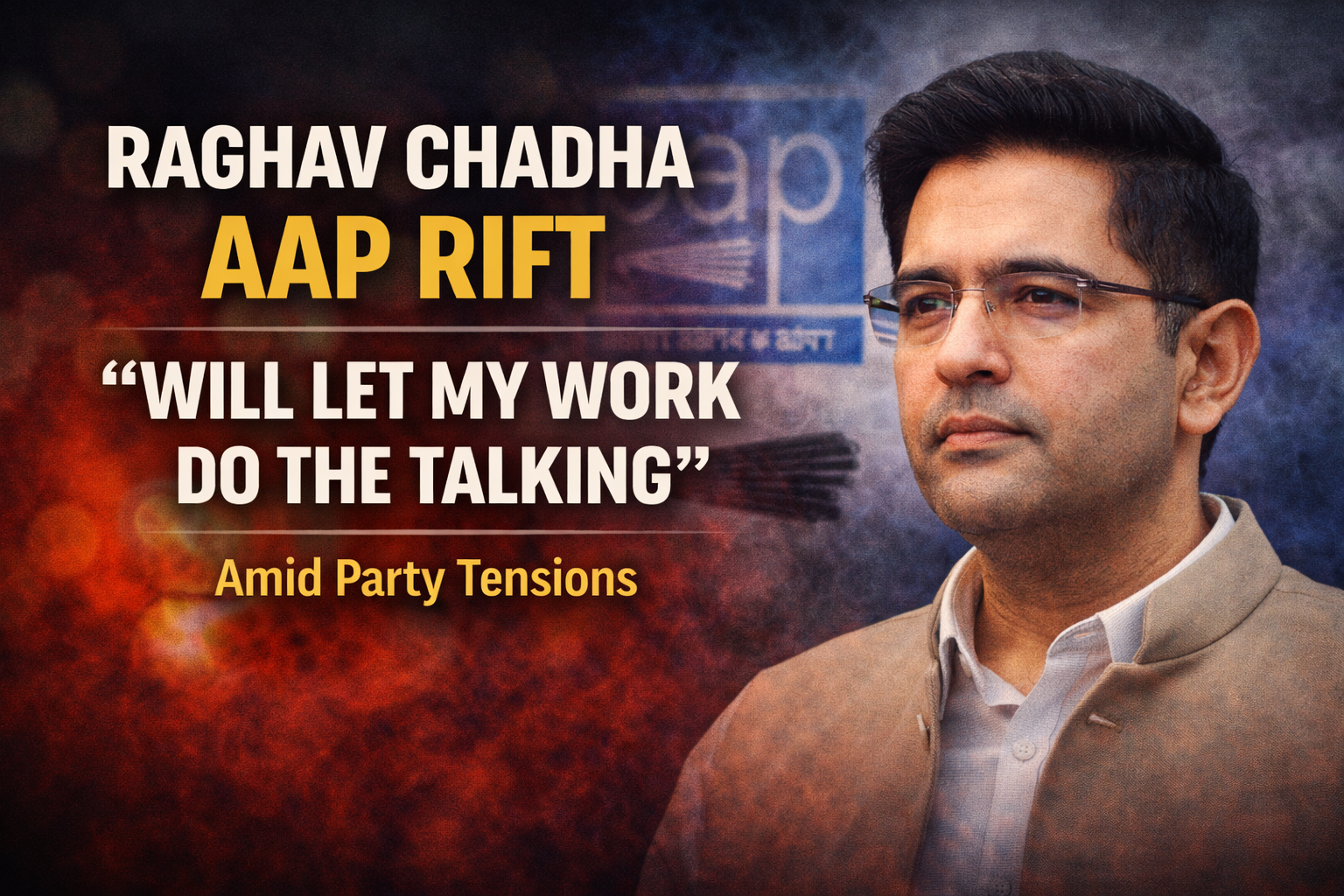 Raghav Chadha AAP Rift “Will Let My Work Do the Talking” Amid Party Tensions 02
