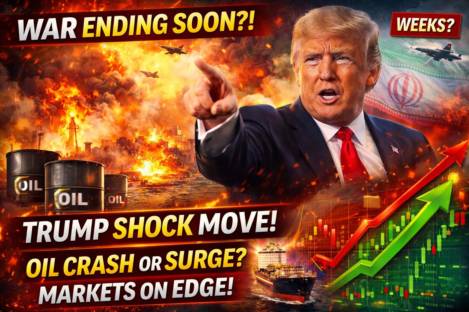 Trump Signals Possible End to Iran Military Operations Within Weeks Global Markets, Oil Routes, and Rising Tensions
