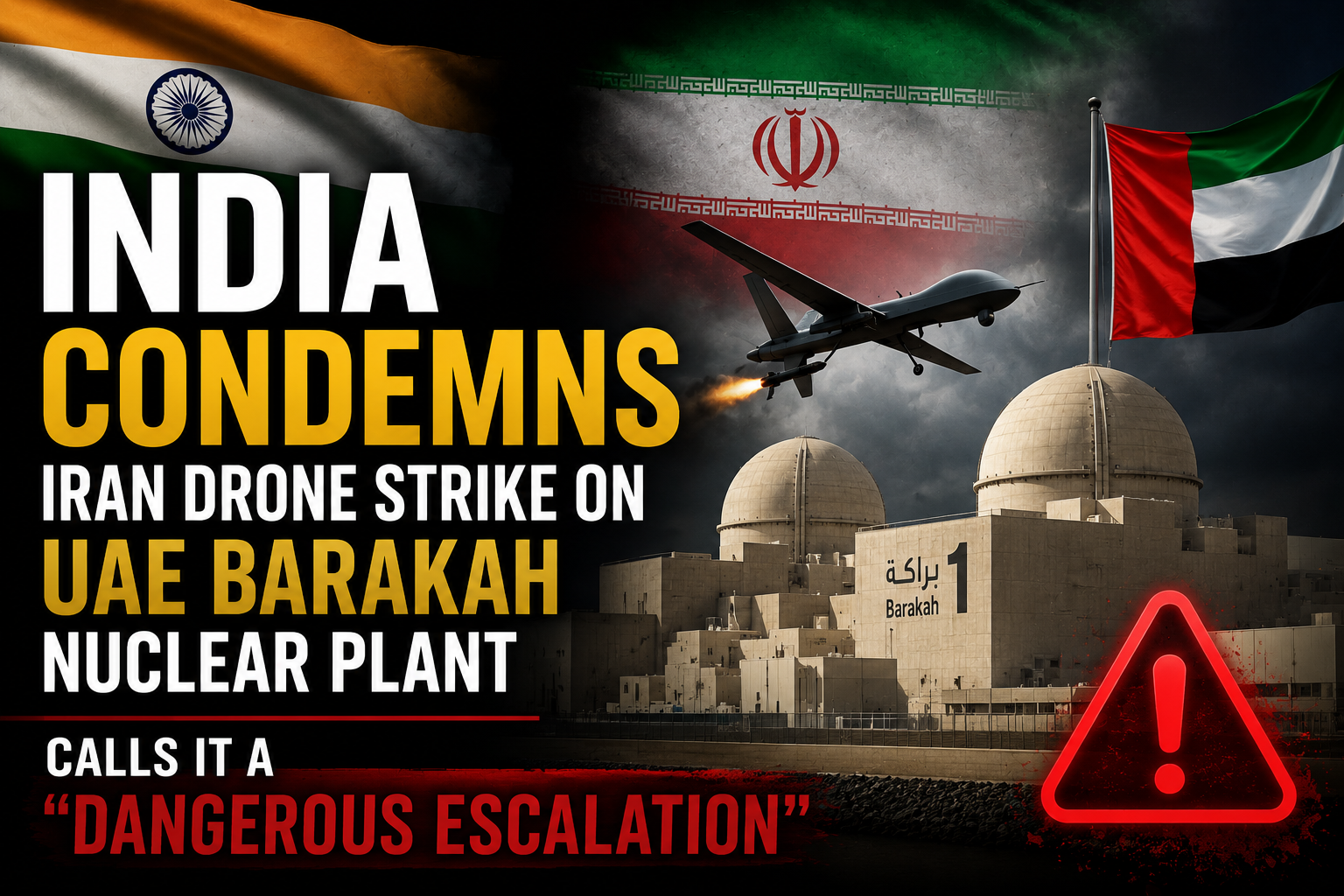 India Condemns Iran Drone Strike on UAE