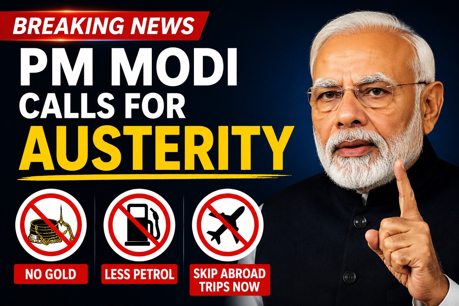 PM Modi austerity measures